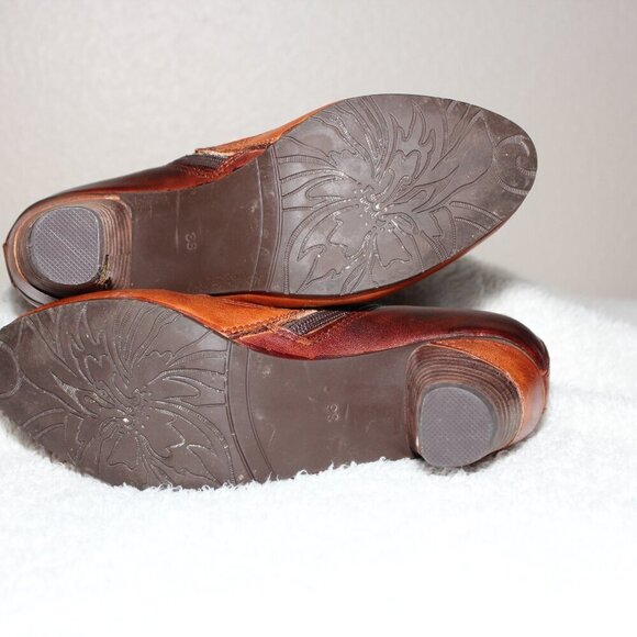 L'Artiste Women's Parfum Boot Block Heel Artsy Boho Brown Leather Size EU36 US 6 - Picture 5 of 8